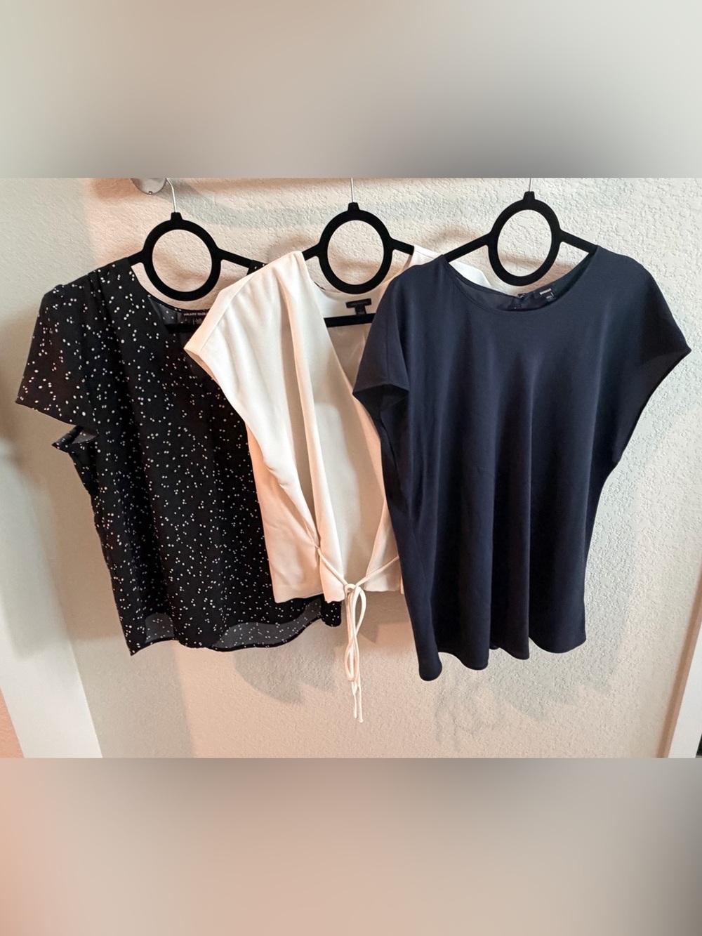 Short sleeve Blouse Trio: Express/Hilary Radley/Ann Taylor